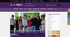 Desktop Screenshot of comunicacion.anahuacmayab.mx
