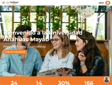 Tablet Screenshot of anahuacmayab.mx